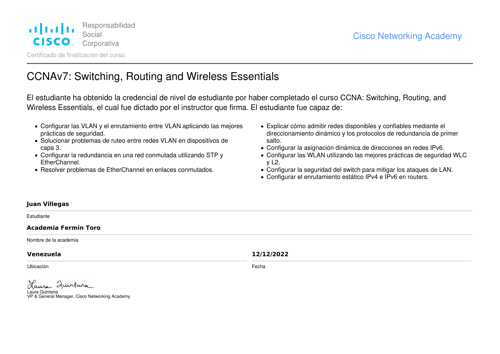 CCNA: Switching, Routing and Wireless Essentials
