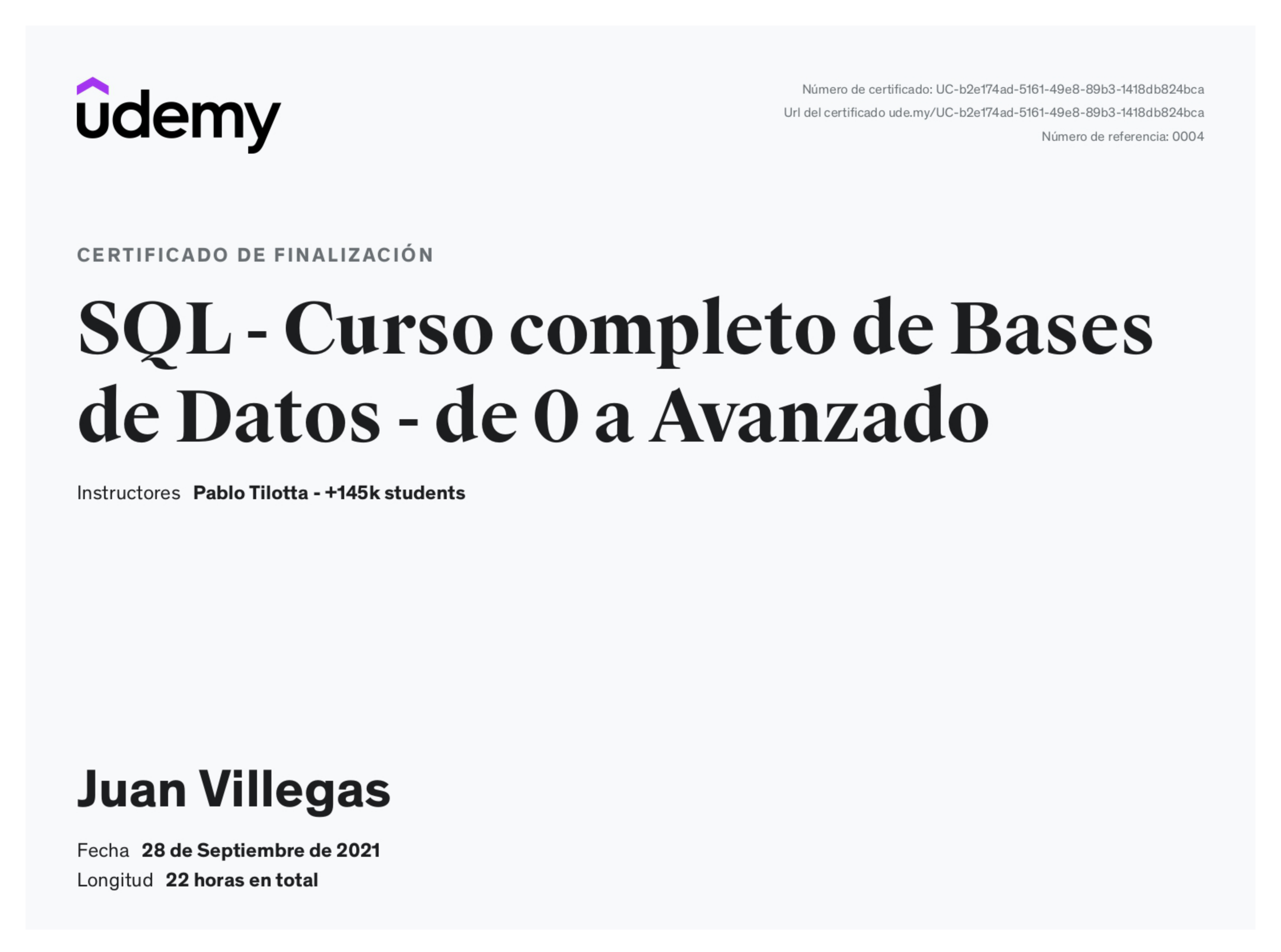 SQL - Curso completo de Bases de Datos - de 0 a Avanzado
